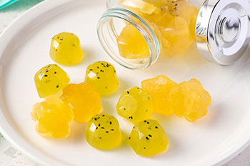 一口サイズのつまめるジャム果実の実感そのまま「ジャムグミ」